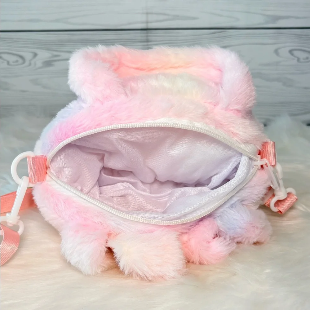 Cute Pastel Labubu Plush Crossbody‎ Bag